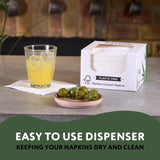 The Cheeky Panda Bamboo Cocktail Servetter | vita servetter 100 stycken pappersservetter