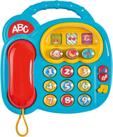 Simba 104010016 - ABC färgtelefon, babyleksak, roterande bildskärm, sång, lektelefon, inlärningstelefon, med olika ljud, 20 cm, motorik, för småbarn, från 6 månader Babyleksaker Naty Shop