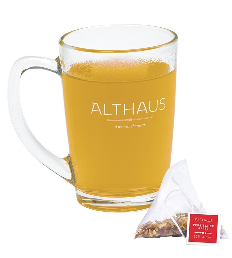Althaus Te PERSISKA ÄPPLE ⋅ Fruktte i pyramidformade påsar PYRA PACK ⋅ Fruktte smaksatt med äppelsmak ⋅ 15 X 2,75G