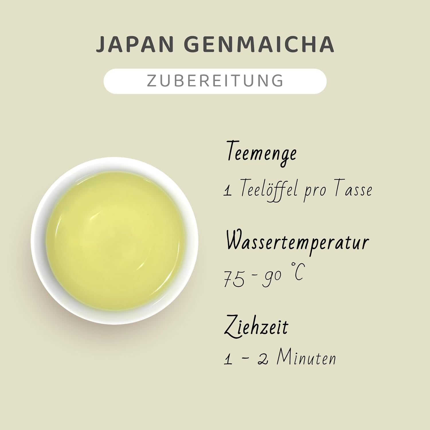 Genmaicha japanskt grönt te med rostat ris, 50 % Kagoshima Sencha, Premium löst grönt te, traditionell blandning, utan tillsatta smaker, 100 g | Wondertea Japanskt grönt te Genmaicha