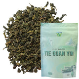 Tie Guan Yin Oolong Tea från Teavista - Premium kinesiskt Oolong Tea (Tieguanyin), 100g | Det främjar matsmältningen och ökar energin