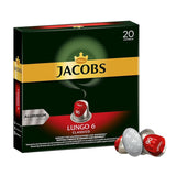 Kaffeekapseln Lungo Intenso, Intensität 8 av 12, 10 x 20 Getränke & Kaffeekapseln Lungo Classico, Intensität 6 av 12, 20 Nespresso®* kompatibel Kapseln, 10 x 20 Getränke