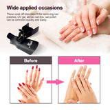 Hanyousheng Nagellackentferner Clips, Nagel Clips, 10 Stück Schwarz Nagelclips, Nagel Klammer, Nails Art Gel Cap, Soak off Clip Cap UV Gel Poliermittel Entferner Wrap Nail Tool