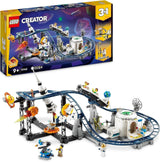 LEGO 31142 Creator 3-i-1 Space Rollercoaster Toy Kit för småbarn med funktionella vagnar, konverteras till Free Fall Tower eller karusell med raketer och glödande klossar Byggset Besuche den LEGO-Store Single