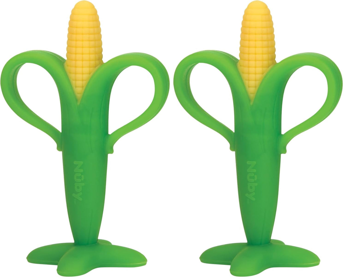 Nuby - Corn Cob Teething Aid - 3M+, Flerfärgad
