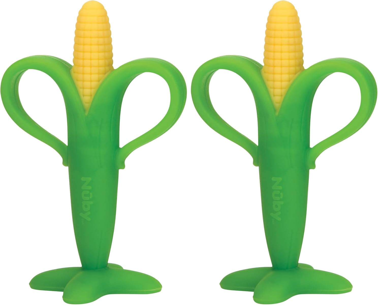 Nuby - Corn Cob Teething Aid - 3M+, Flerfärgad