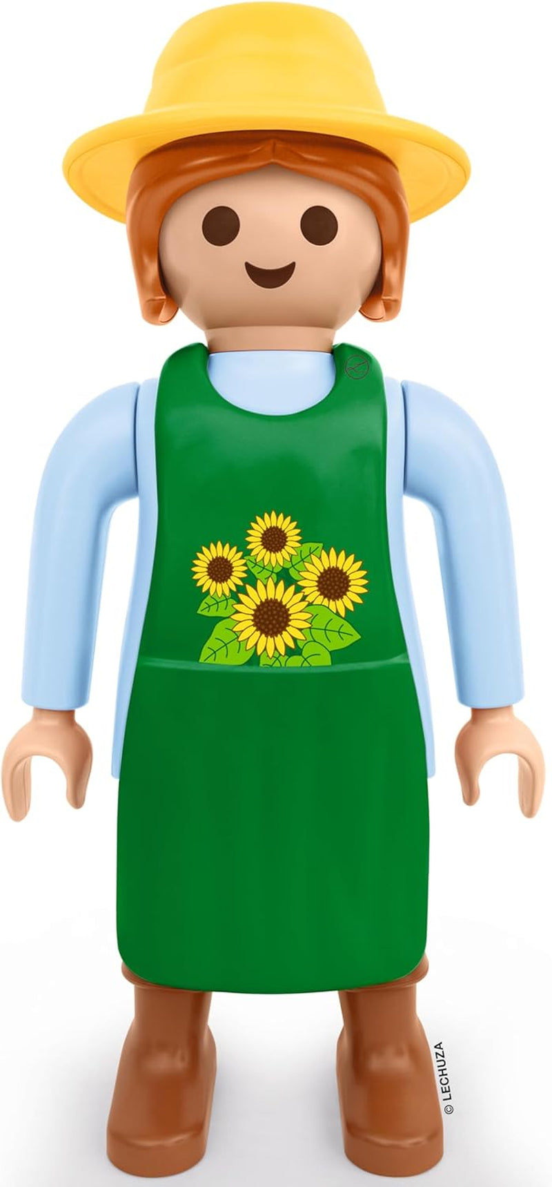 LECHUZA Gardener 2021 - Solros (62,5 cm), grön/ljusblå