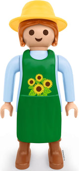 LECHUZA Gardener 2021 - Solros (62,5 cm), grön/ljusblå