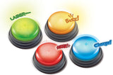 Lärmedel Ljus & Ljud Buzzer pedagogiska spel från 3 år Frågeleksak för barn med 4 olika ljud för spelkvällar och klassrum Leksaker Bebe Naty Shop