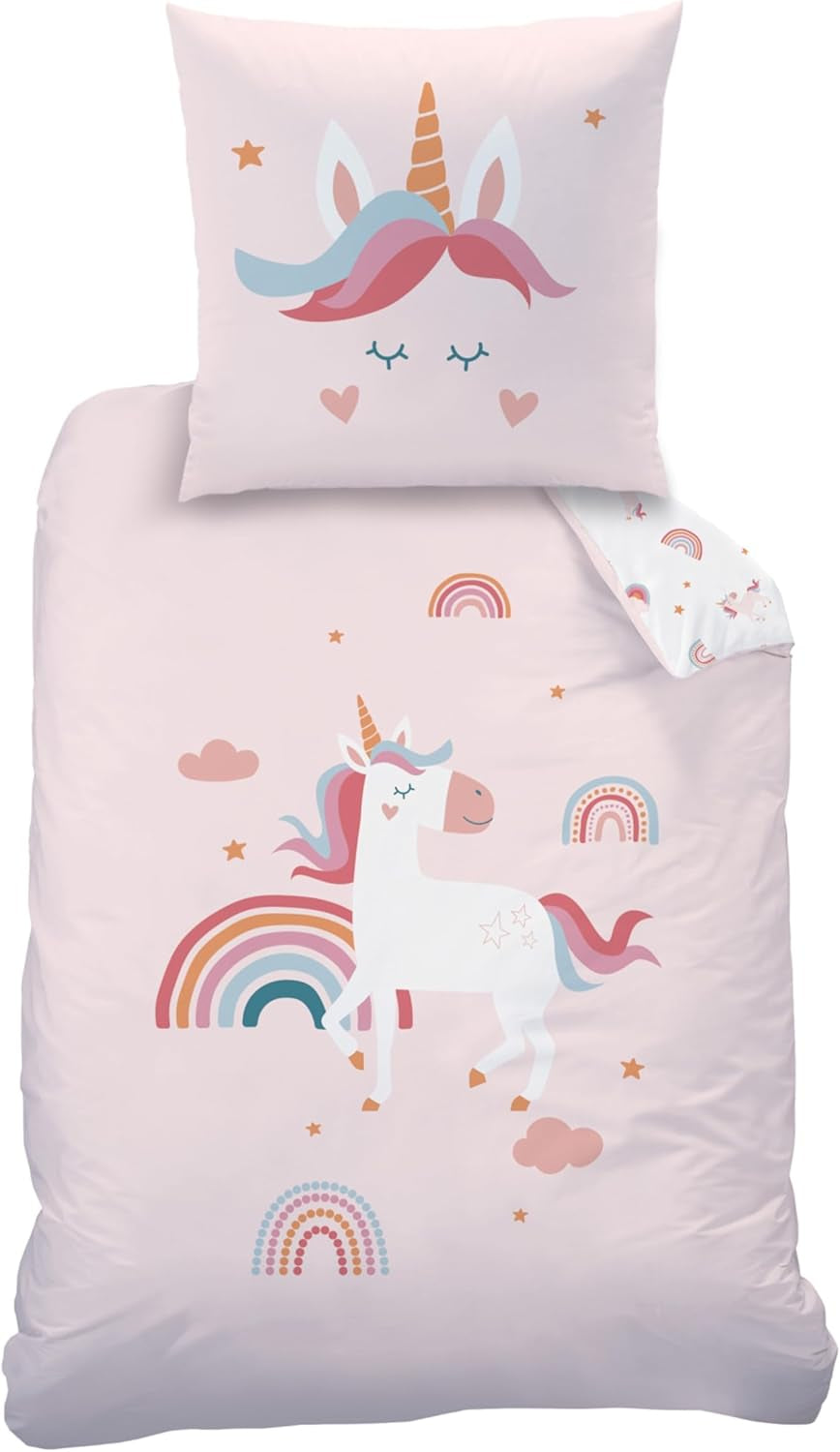 Sängkläder för barn, Koala eller Unicorn, 100 % bomull Sängkläder - barn Naty Shop Unicorn