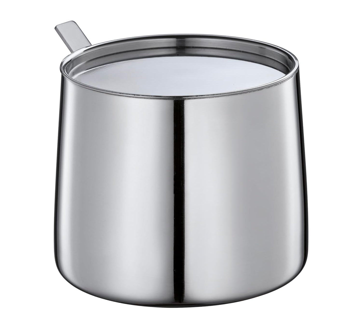 Cilio DELIZIA Tand och kopp mjölk | Kaffeservis | Mugg och behållare i rostfritt stål | Stapelbar | Med sked | Portioner 250 ml mjölk och 220 g socker