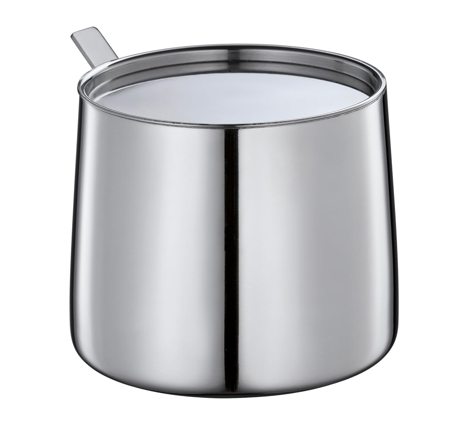 Cilio DELIZIA Tand och kopp mjölk | Kaffeservis | Mugg och behållare i rostfritt stål | Stapelbar | Med sked | Portioner 250 ml mjölk och 220 g socker
