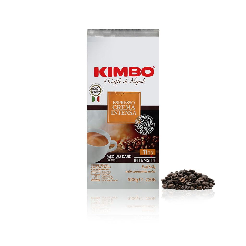 Hela kaffebönor Crema Intensa, medelrostad, 1 kg påse