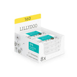 LILLYDOO Feuchttücher Gesicht & Hände 160 Stück (8 X 20), 100 % Plastikfrei Naty Shop