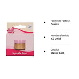 Funcakes Sparkle Dust Classic Gold: Livsmedelsklassat glitterdamm för tårtdekorering, Halal-certifierad