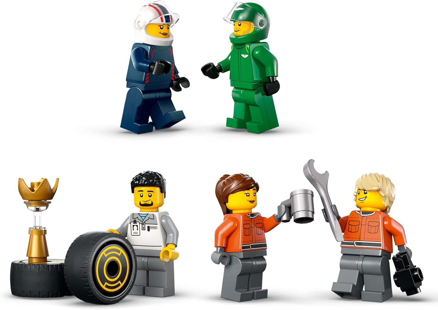 LEGO City F1 Transporter med RB20 & AMR24 F1 Racing Cars - Leksaksbilstransporter för Red Bull & Aston Martin Formel 1 Team - Inkl. 5 minifigurer - present till pojkar och flickor i åldrarna 8+ 60445 Byggset Besuche den LEGO-Store