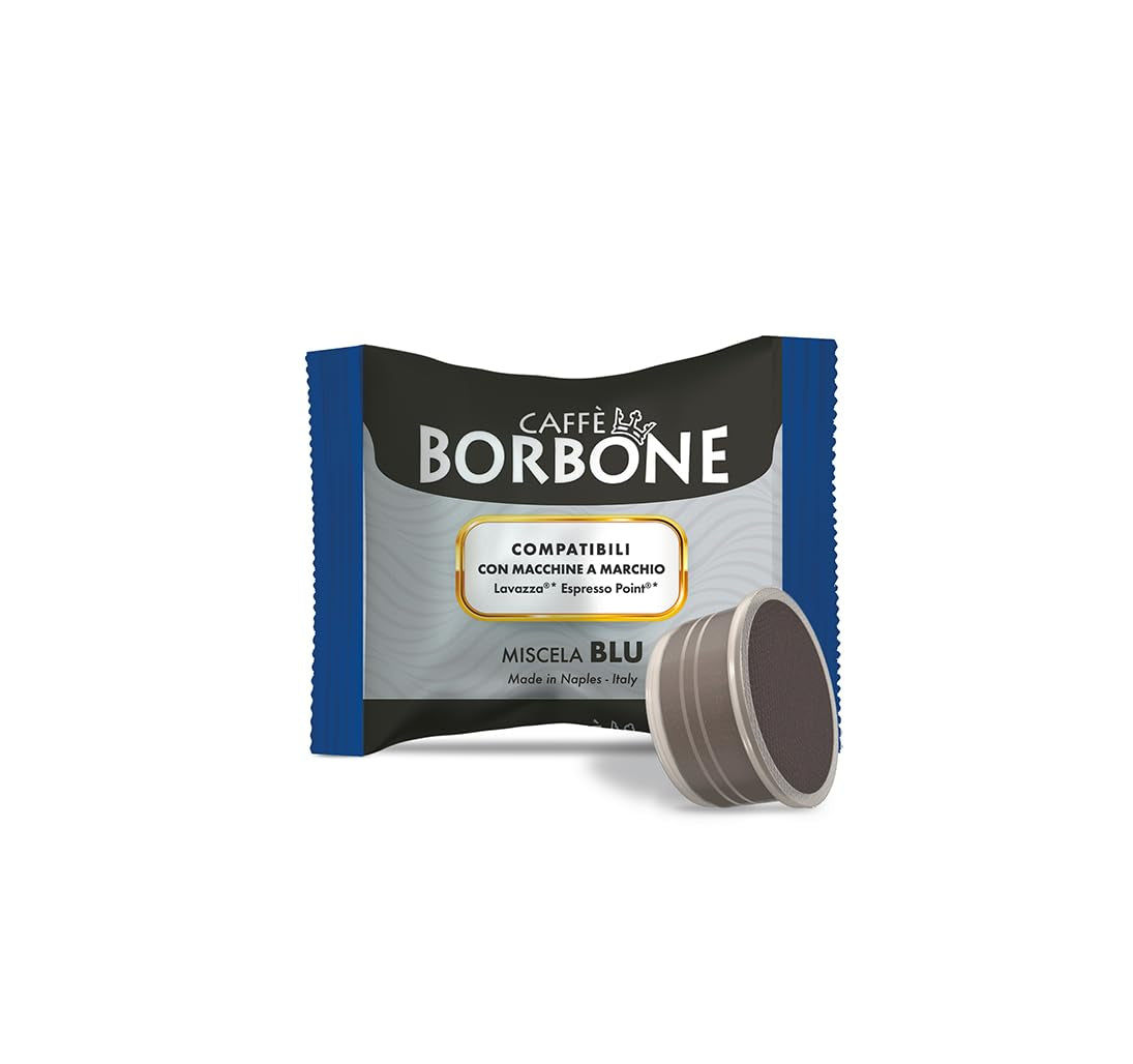 Caffè Borbone Blue Kaffeemischung - 100 Kapseln - Kompatibel med Kaffeemaschinen der Marke Lavazza®* Espresso Point®*