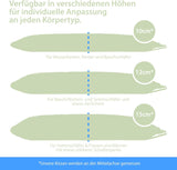 Maxxgoods ortopedisk kudde Visco Gel Foam Nackstödskudde med Aloe Vera skyddande överdrag och 100 % bomull Inneröverdrag - Kudde för mage, rygg och sidosömmar (42 cm x 70 cm x 12 cm) cervikala ortopediska kuddar Naty Shop