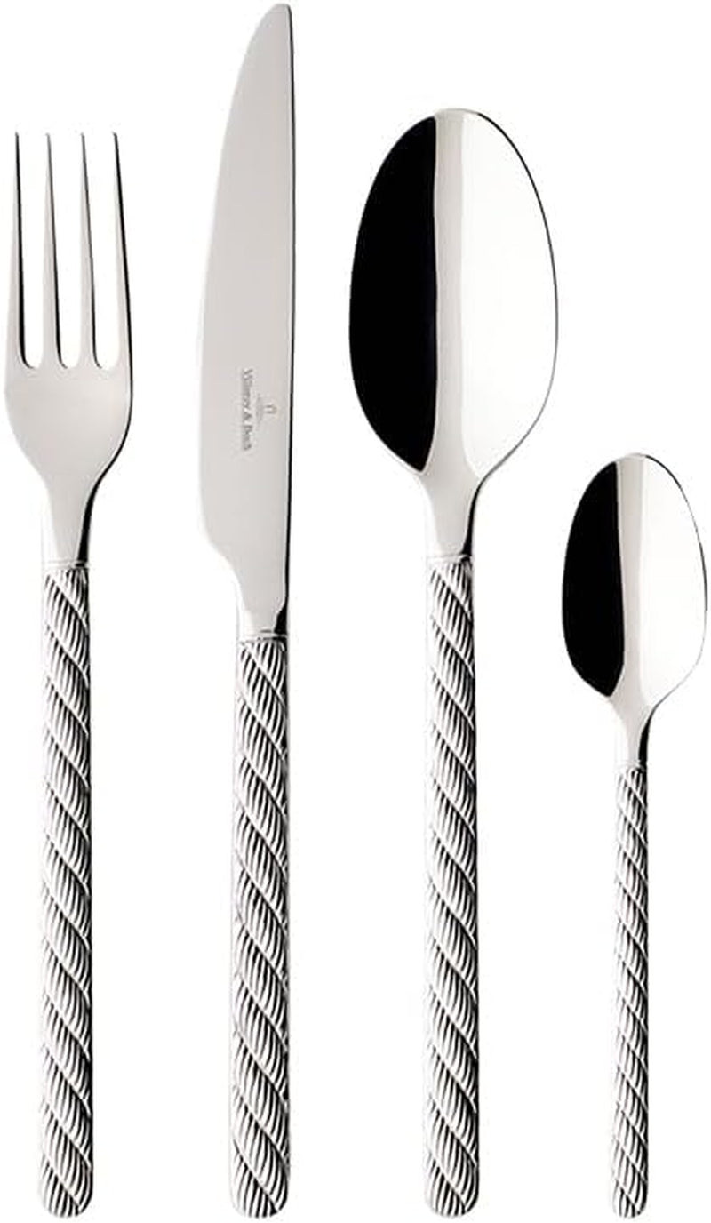 Villeroy And Boch - Montauk bestickset, olika storlekar, rostfritt stål Kitchen Naty Shop 24 stycken