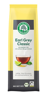 Lebensbaum Earl Grey klassiskt svart te med naturlig bergamott och citronolja, harmoniskt, aromatiskt, 100 % ekologiskt, löst, 100 g