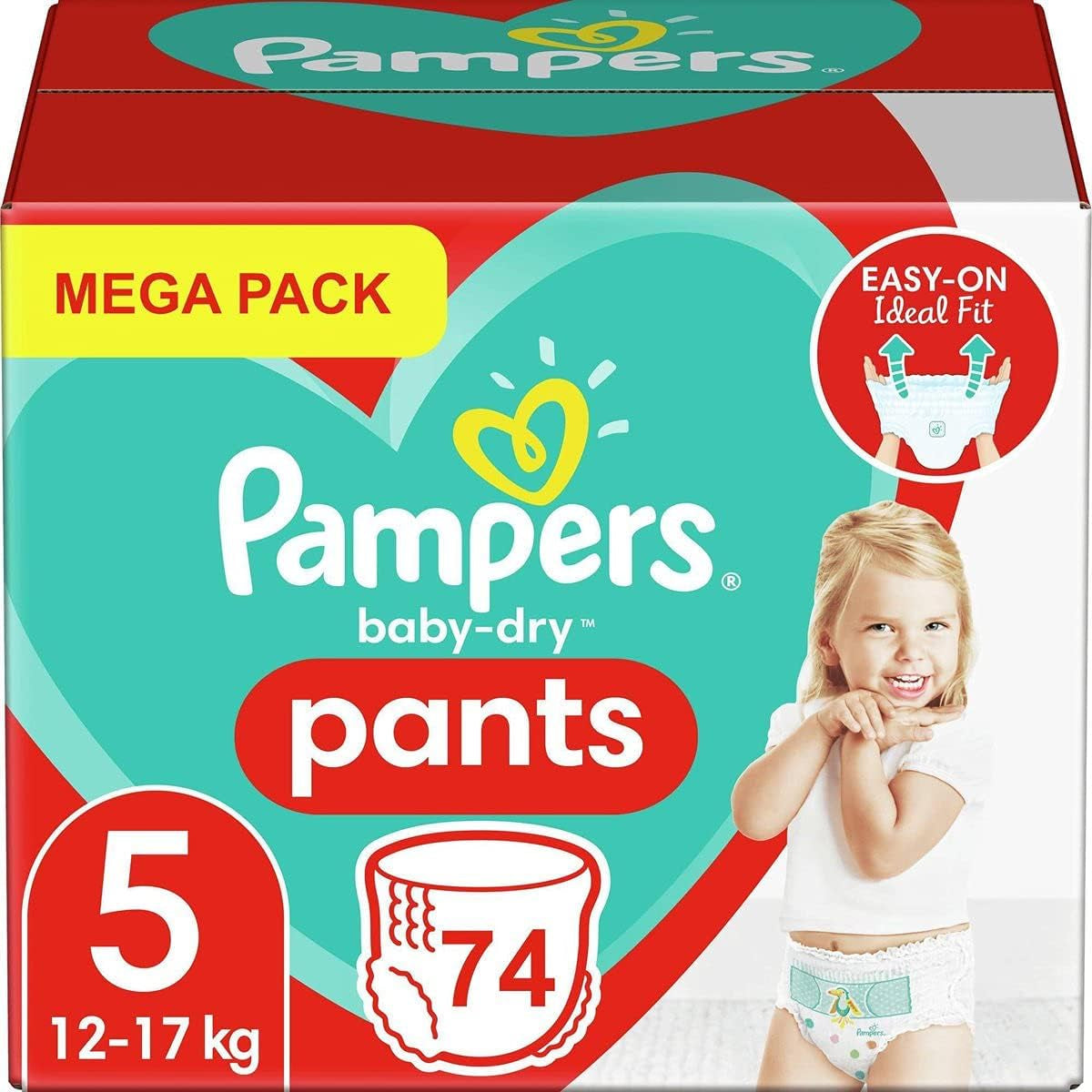 Pampers (gammal version), trosor, storlek 4, 9 kg-15 kg, trepack (1 x 88 blöjor)