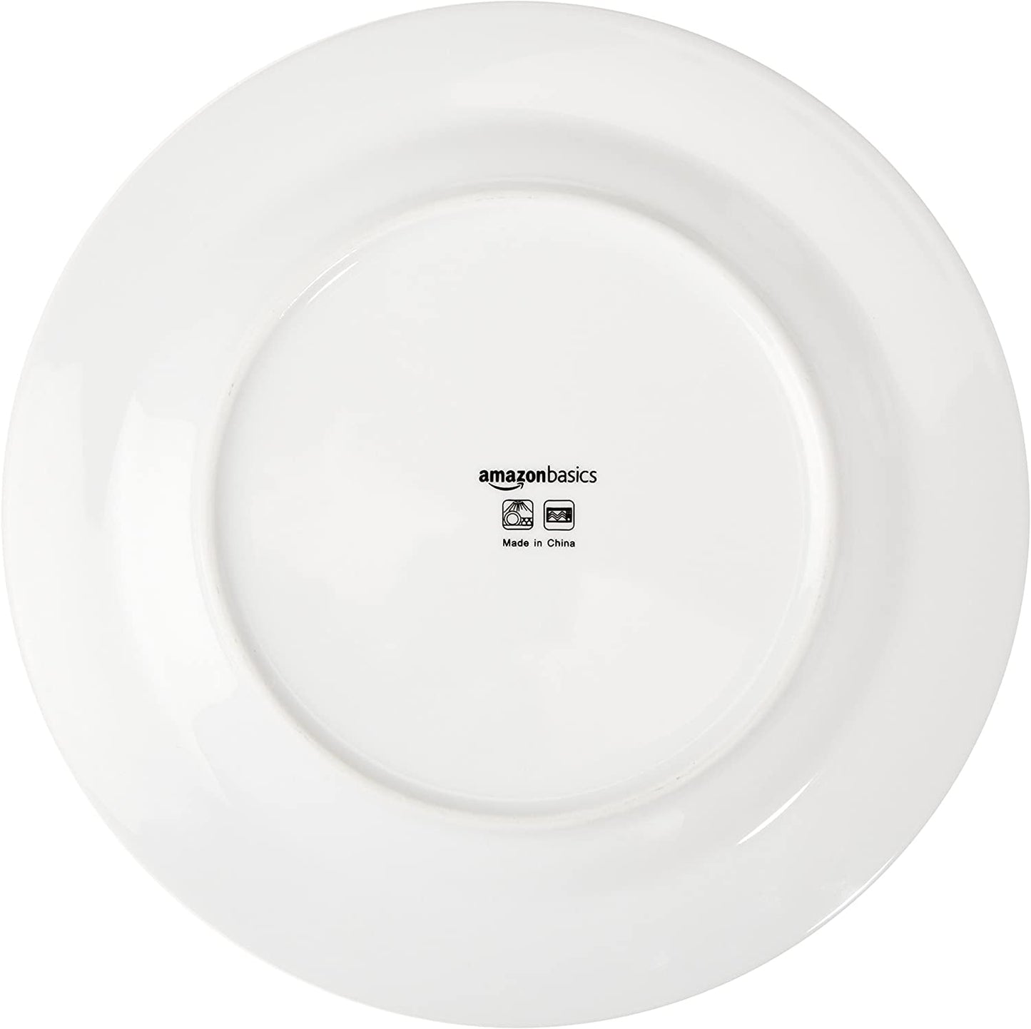 Amazon Basics Coffee Black Rim 16-delad servisset för 4