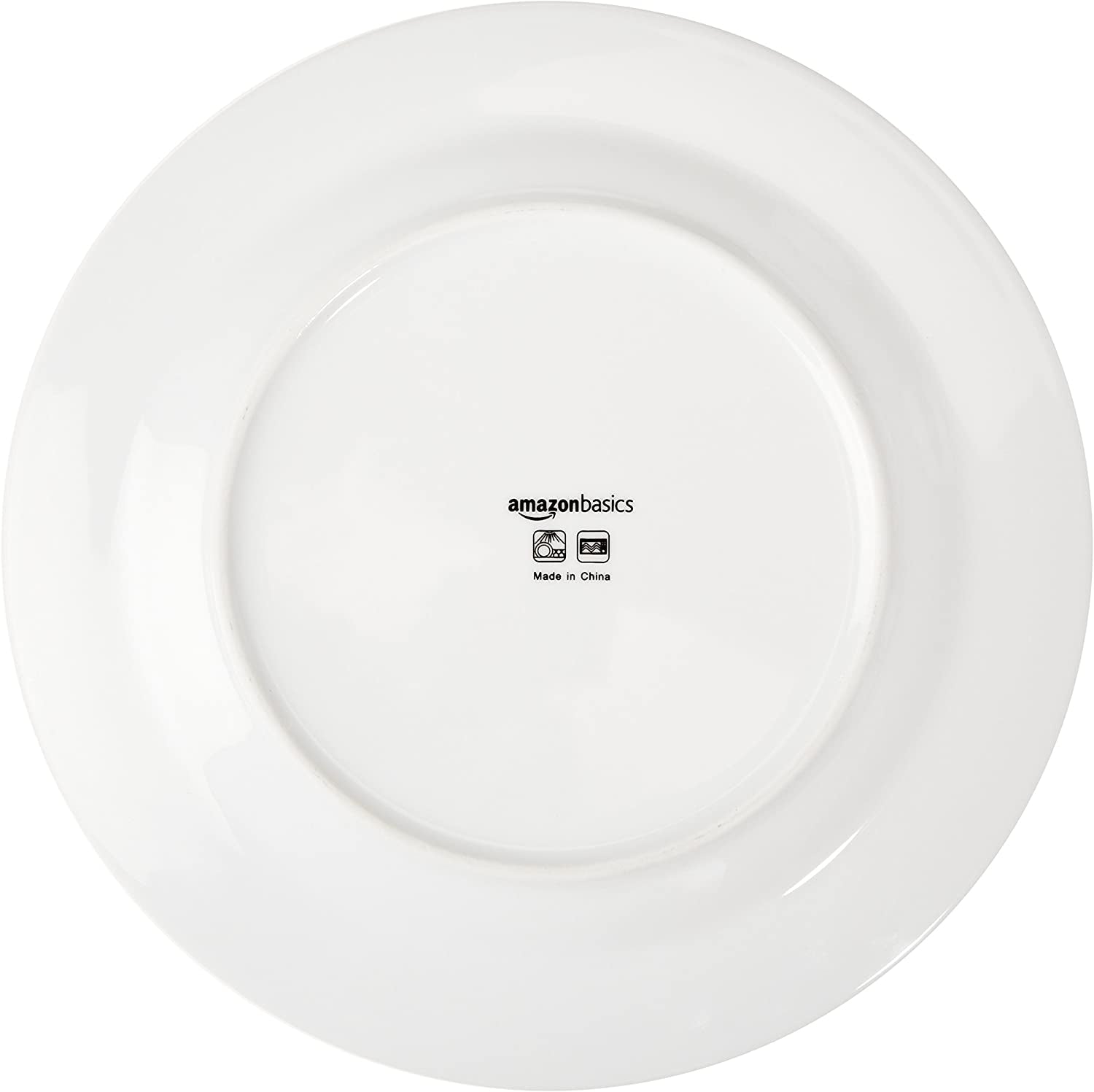 Amazon Basics Coffee Black Rim 16-delad servisset för 4