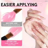 Polygel Nail Solution, Poly Gel Slip Solution Nail Kit, Polygel Liquid Nail Solutions 75 ml, 5 nagelklämmor, 3 nagelborstar, 1 kristallkopp, 100 rengöringsark