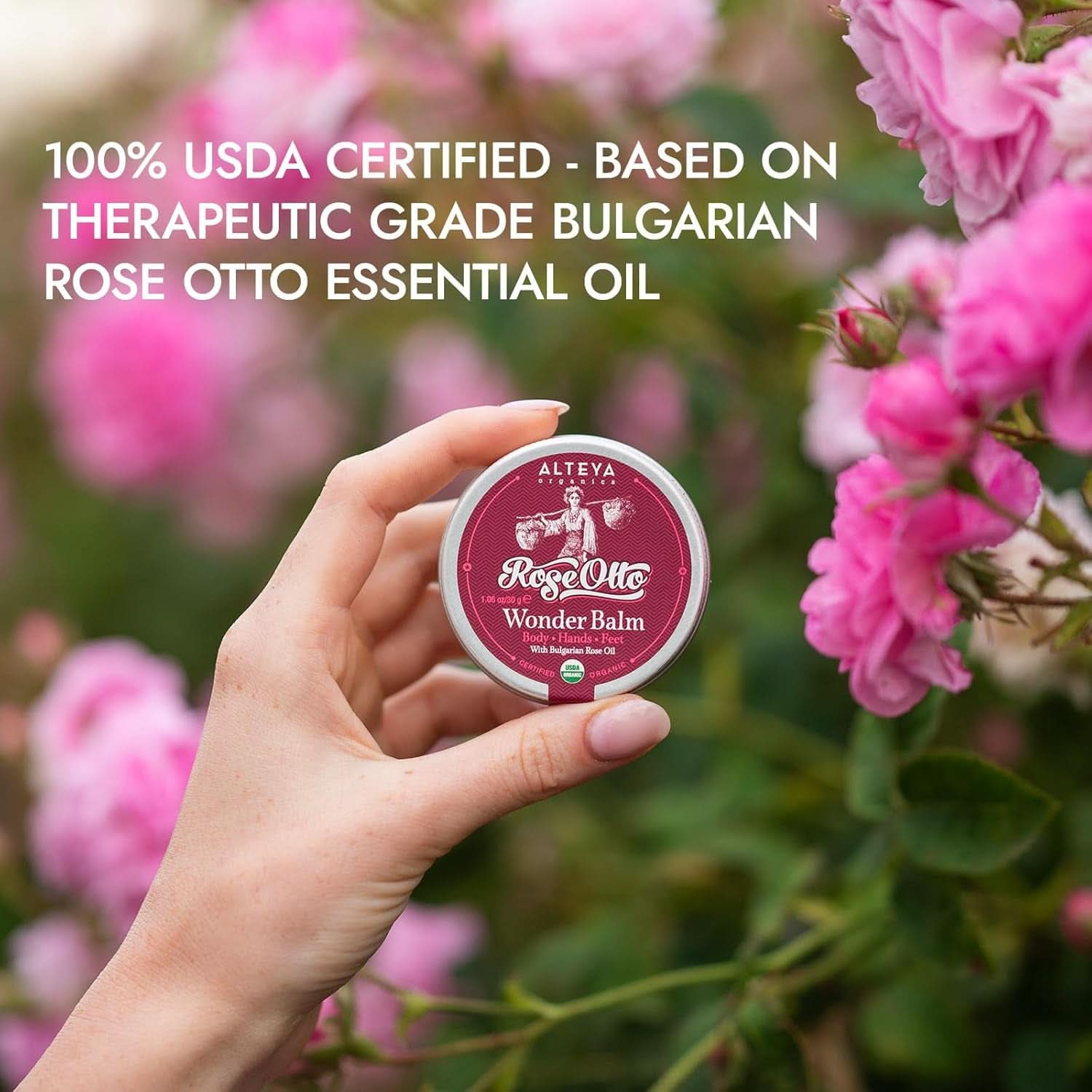 Alteya Organic Miracle Balm Rose 30 g Kosmetika och skönhet Naty Shop