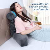 INFANZIA ergonomisk läskudde med armstöd, memory foam ryggstöd, grå, M
