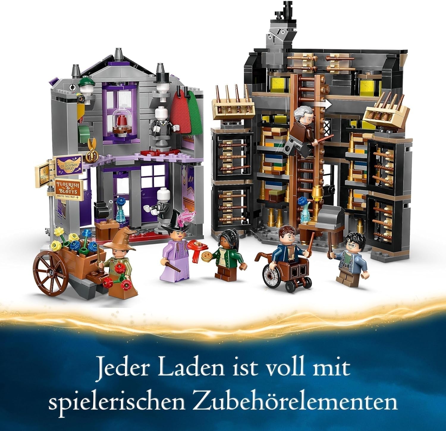 LEGO Harry Potter Ollivanders & Madam Malkins kostymer, Lands Of Diagon Alley, Lekset för barn, Trollkarlsleksaker, Fantasypresenter för tjejer, pojkar och fans från 8 år 76439 Byggset Besuche den LEGO-Store