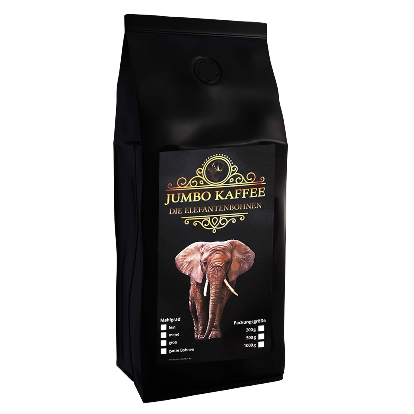 Jumbo Kaffee | Elefantenkaffee Maragogype (1000 g, Whole Bohnen) - Die größten Bohnen der Welt, ohne Säure, extra mild