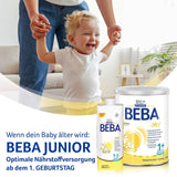 BEBA 2 - Tillskottsmjölk efter 6 månader, med 5 HMO-komplex, åldersanpassat proteininnehåll, laktosfri, palmoljefri, fiskoljefri, barnmat, babymjölkspulver, 3 st (3 x 800g)