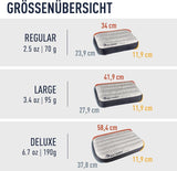Sea to Summit - Eros dunkudde L - Ultralätt och uppblåsbar - 10D-material - Premium dunkudde - Halkfri - För vandring och camping - 42 X 28 X 12 Cm - Grå - 95 G Naty Shop-resekuddar