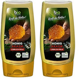 Biozentrale Ekologisk akaciahonung | 350 g Ekologisk honung från vita akaciablommor | Idealisk som pålägg Ekologisk honung till te | Alternativ till bikakehonung (2-pack)