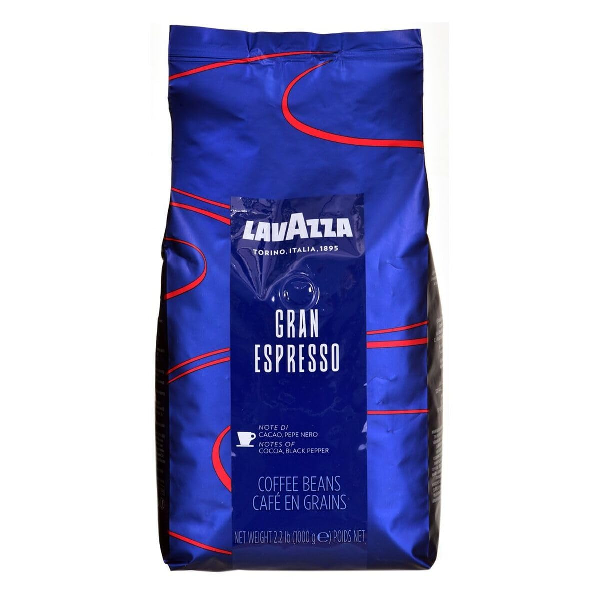 3 x Lavazza Grand Espressokaffe, hela bönor, 1000g
