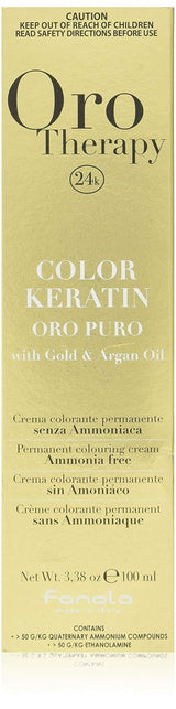 Fanola Oro Therapy Color Keratin 5.0 100ml Hårfärgning Naty Shop 10.13 Blond Platina Beige Extra