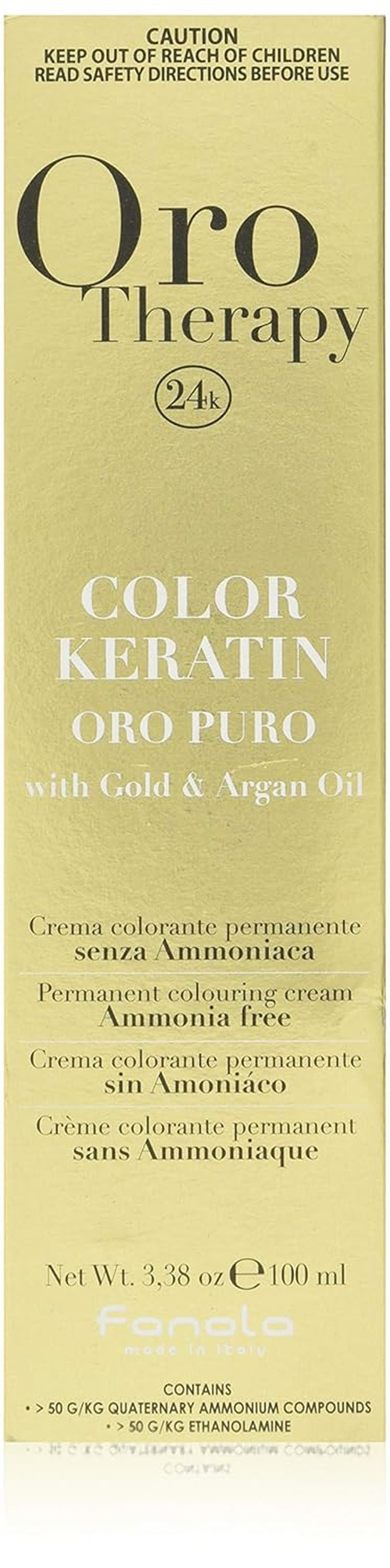 Fanola Oro Therapy Color Keratin 5.0 100ml Hårfärgning Naty Shop 10.13 Blond Platina Beige Extra