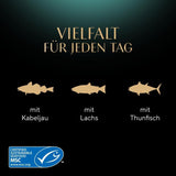 Sheba CATCARE Bag Wet Fresh & FINE (Fisk) Bitar i sås Vuxen 50g Multipack Standard