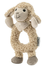 Flocke Sheep Sterntaler Catch Toy - leksak för motorisk aktivitet för att skramla, röra och leka - plyschleksak för bebisar och barn med rattlaren som en lojal vän - babyleksak gjord av mjukt, sandfärgat tyg Babyleksaker Naty Shop