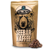 SEEBÄR KAFFE - Extra starka kaffebönor - 500g - Låg syra och intensiv arom - Hela bönor för helautomatiska kaffemaskiner, espresso och fransk press - Hög koffeinhalt och låg syra