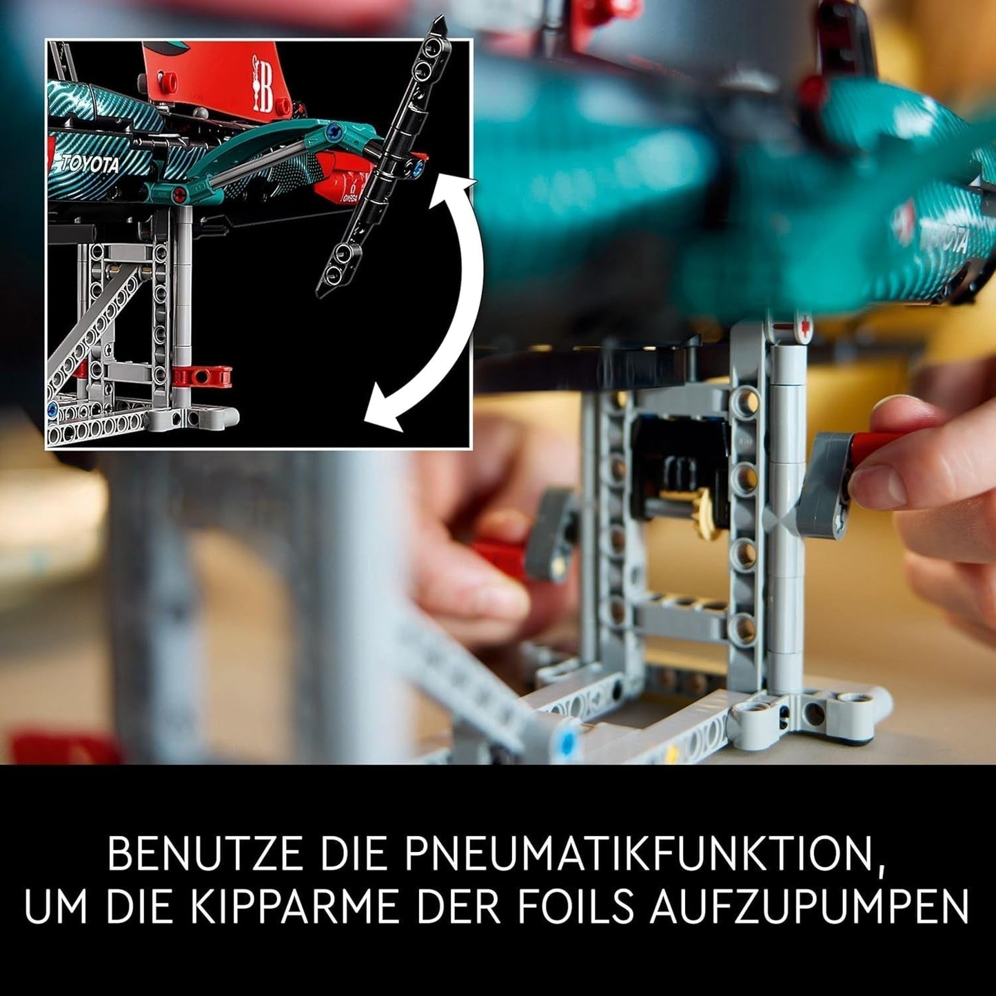 LEGO Technic Emirates Team Nya Zeeland AC75 Racing Yacht Vuxen Segelbåt Byggsats Gåva för män och kvinnor Kreativ och avkopplande aktivitet 42174 Byggset Besuche den LEGO-Store