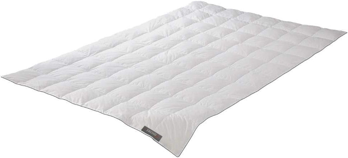 Badenia Trendline Comfort duntäcke, varmt vintertäcke med 90% dun & 10% fjädrar Klass I, 135 X 200 Cm, dungodkänd & Oeko-Tex Certifierad, Tillverkad enligt tysk kvalitetsstandard Täcken och täcken Naty Shop Comfort 155 X 220 Cm Lätt sommarfilt