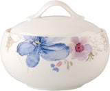 Villeroy & Boch Mariefleur Gris Basic sockerskål, premiumporslin, vit/flerfärgad