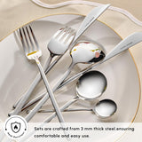 Karaca Focus Elegance, 84-delars bestickset, 12 personer Kitchen Naty Shop