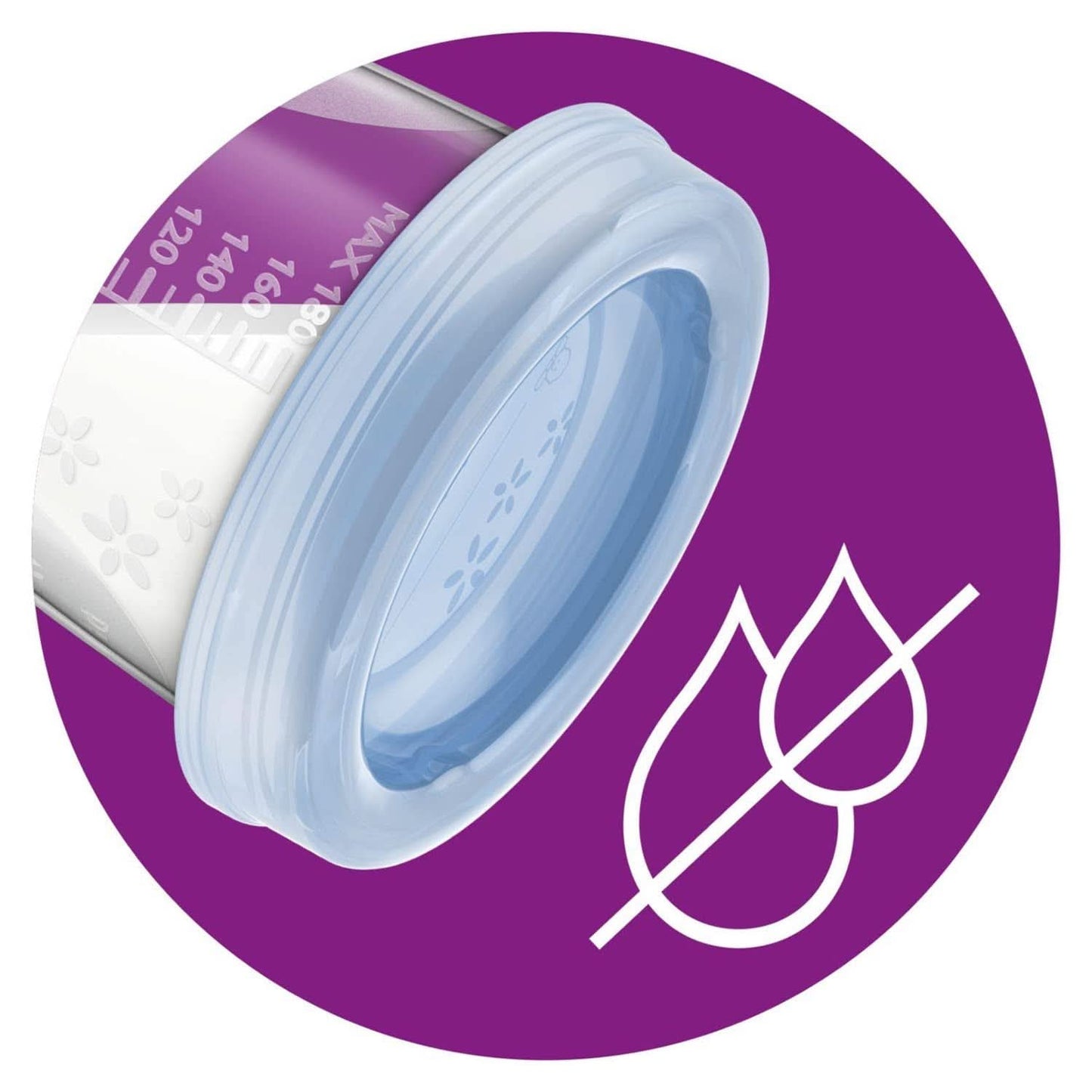 Philips AVENT SCF619/05 Förvaring Becher Für Muttermilch, Becher Inklusive Deckel Tillbehör Mat och amning Bebe Naty Shop