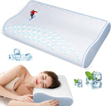 Nacksmärtlindring Kylning Nackkudde Memory Foam Kuddar för att sova livmoderkudde för nacke och axelvärk Ergonomisk sängkudde Nackstödskudde för mage Ryggslipare livmoderhals ortopediska kuddar Naty Shop Memory Foam kudde