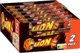 Nestlé LION Chokladkaka med kola, knaprigt mellanmål, knaprig choklad och knapriga chips, kolafyllning, en speciell matupplevelse, multipack, 28-pack (2 x 30 g vardera)