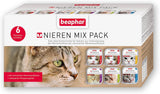 BEAPHAR – Renal Diet Mixed Package – Komplett foder för katter med kronisk njursvikt – För att stödja njurfunktionen – 6 x 100 g