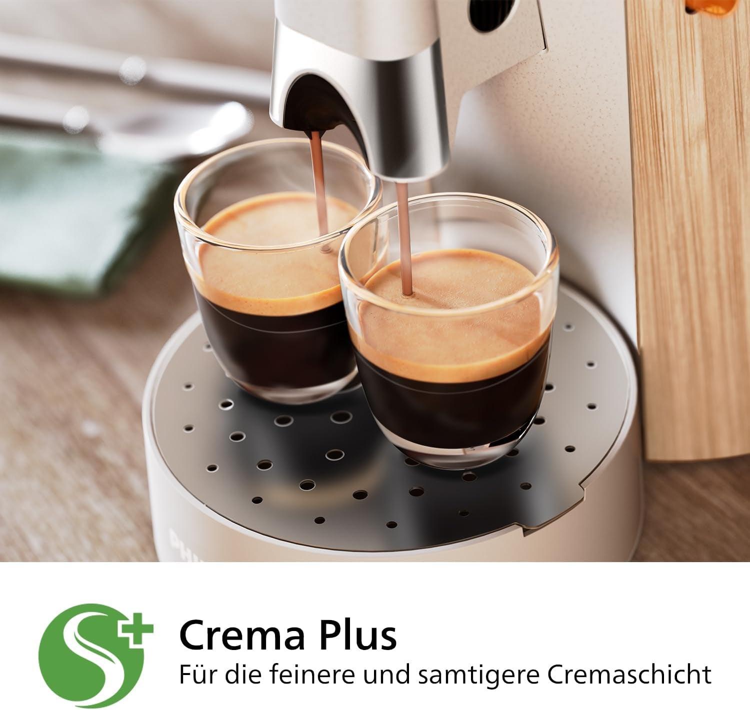 Espressomaskin med PHILIPS Senseo Select-kapslar - Intensity Plus, med Memo-funktion för 3 kaffespecialiteter, Crema Plus, ekologisk produkt, hög kvalitet, silkesvit (CSA240/05)